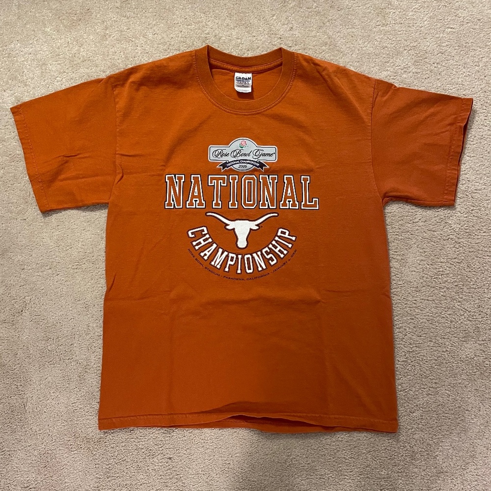 Vintage Texas University Longhorns 2006 National Champions T-Shirt Size Large